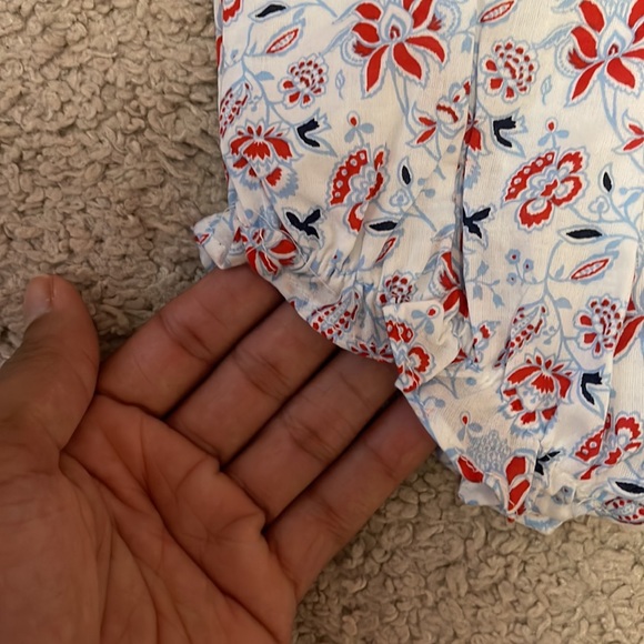 Janie and Jack Red,White, Blue Paisley Bubble 12-18M - Picture 6 of 9